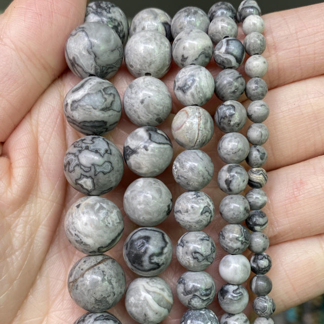 Natural Stone Round Beads for Jewelry