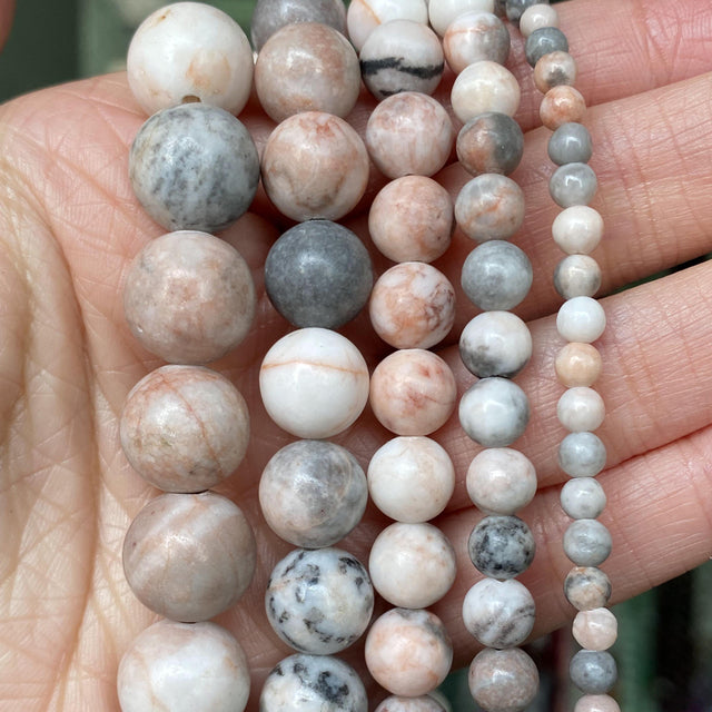 Natural Stone Round Beads for Jewelry