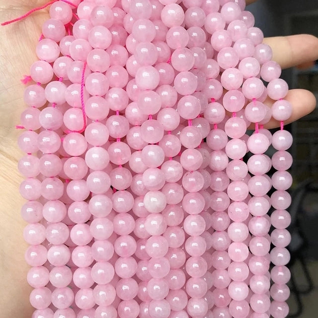 Natural Orange Jades Chalcedony Stone Beads
