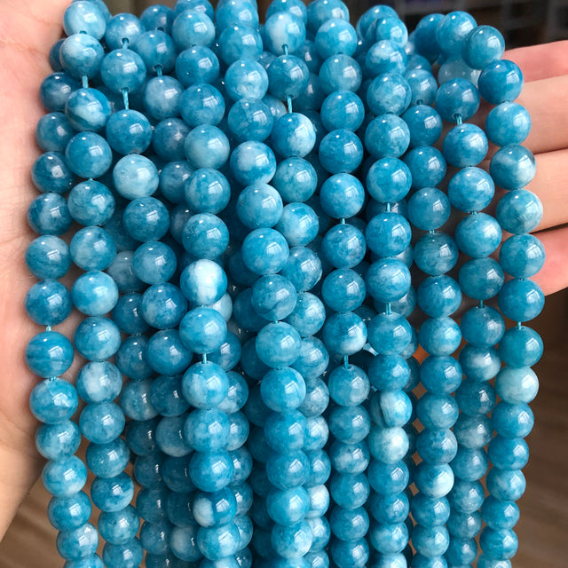 Natural Orange Jades Chalcedony Stone Beads