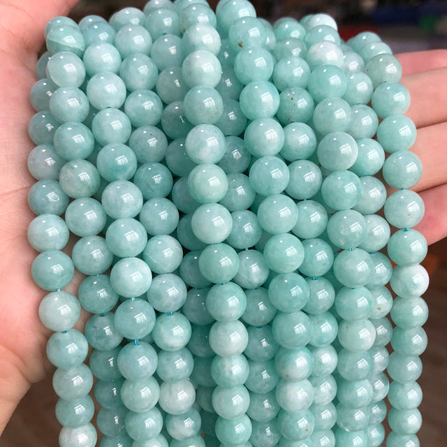 Natural Orange Jades Chalcedony Stone Beads
