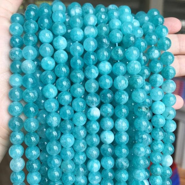 Natural Orange Jades Chalcedony Stone Beads