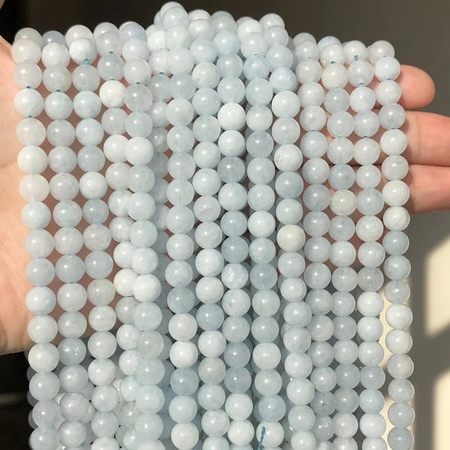 Natural Orange Jades Chalcedony Stone Beads
