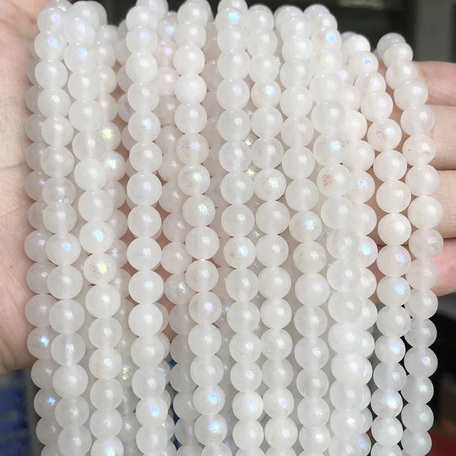 Natural Orange Jades Chalcedony Stone Beads