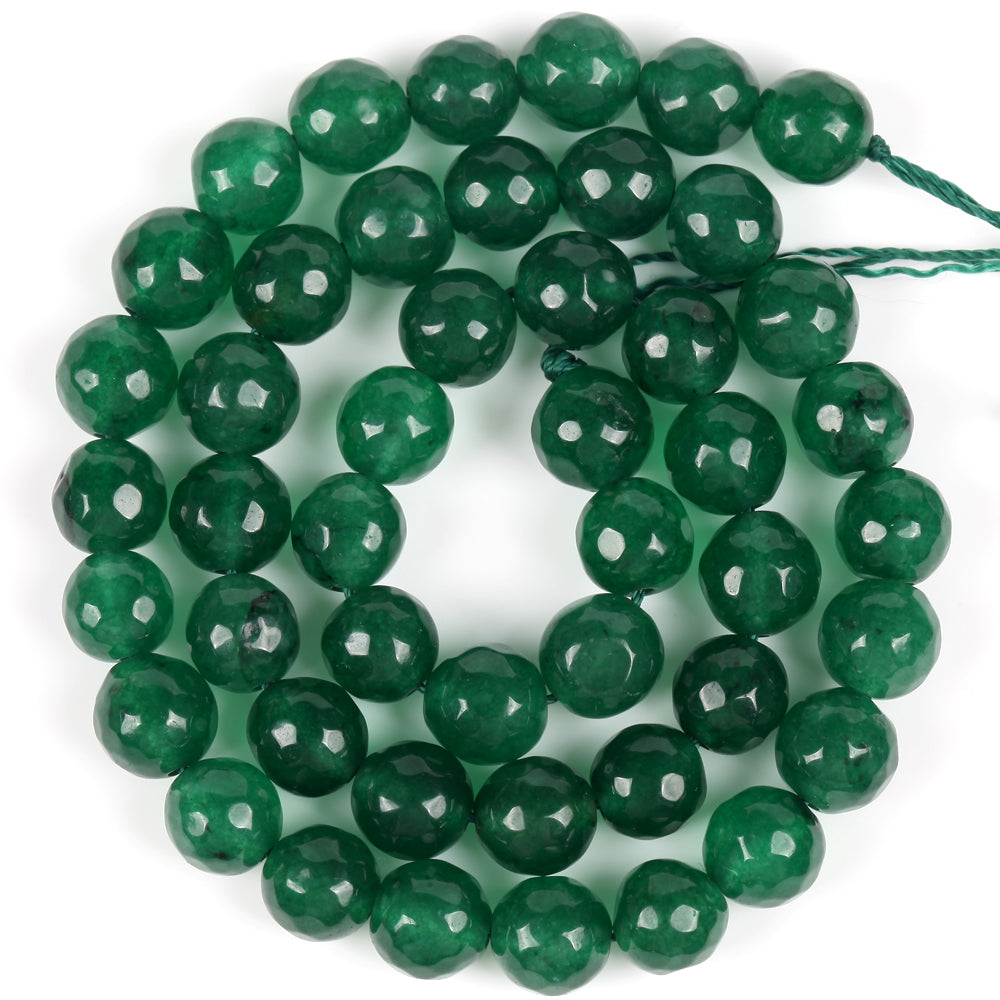 Emeralds Jades Stone Round Loose Beads Jewelry