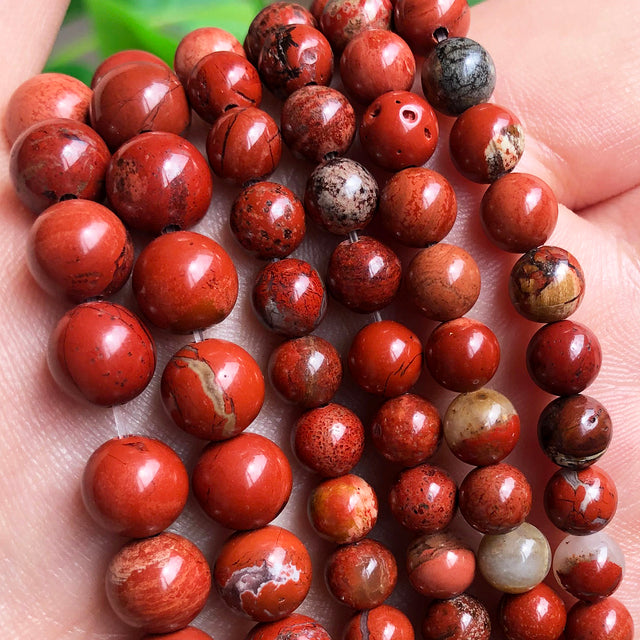 Red Coral Jades Agates Crystal Natural Stone Beads