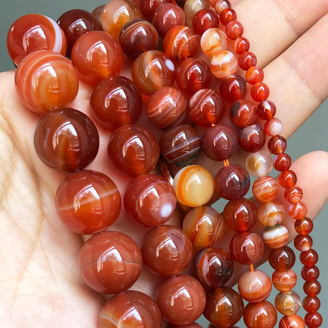 Red Coral Jades Agates Crystal Natural Stone Beads