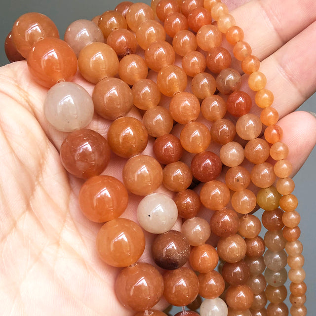 Red Coral Jades Agates Crystal Natural Stone Beads