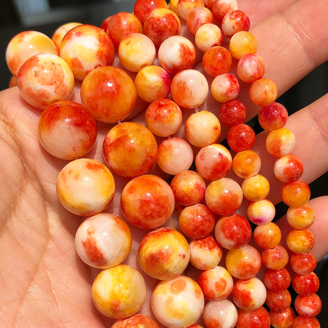 Red Coral Jades Agates Crystal Natural Stone Beads