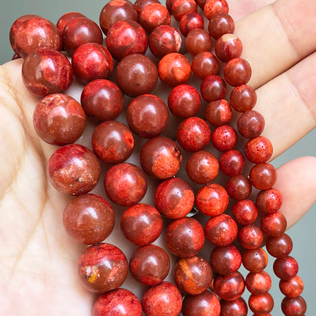 Red Coral Jades Agates Crystal Natural Stone Beads