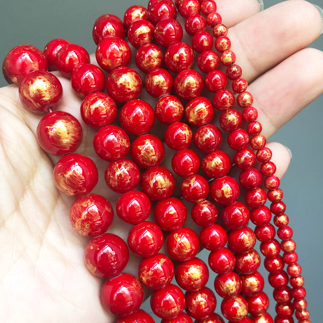 Red Coral Jades Agates Crystal Natural Stone Beads