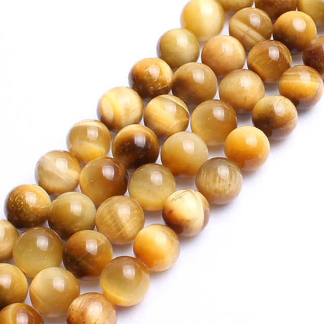 Natural Stone Beads Yellow Jades DIY Handmade Bracelet