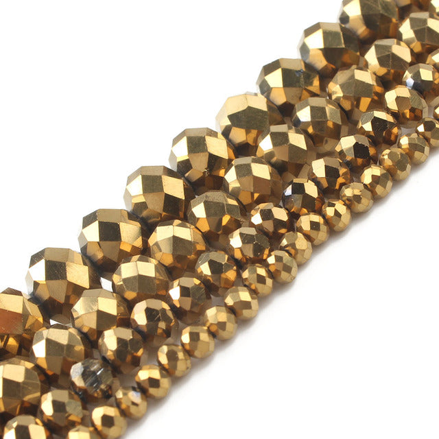 Natural Stone Beads Yellow Jades DIY Handmade Bracelet