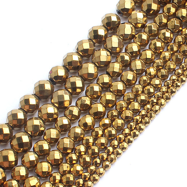 Natural Stone Beads Yellow Jades DIY Handmade Bracelet