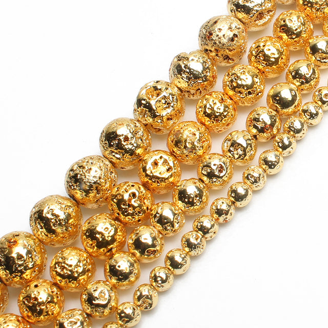 Natural Stone Beads Yellow Jades DIY Handmade Bracelet