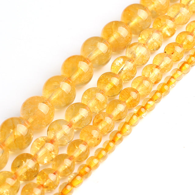 Natural Stone Beads Yellow Jades DIY Handmade Bracelet