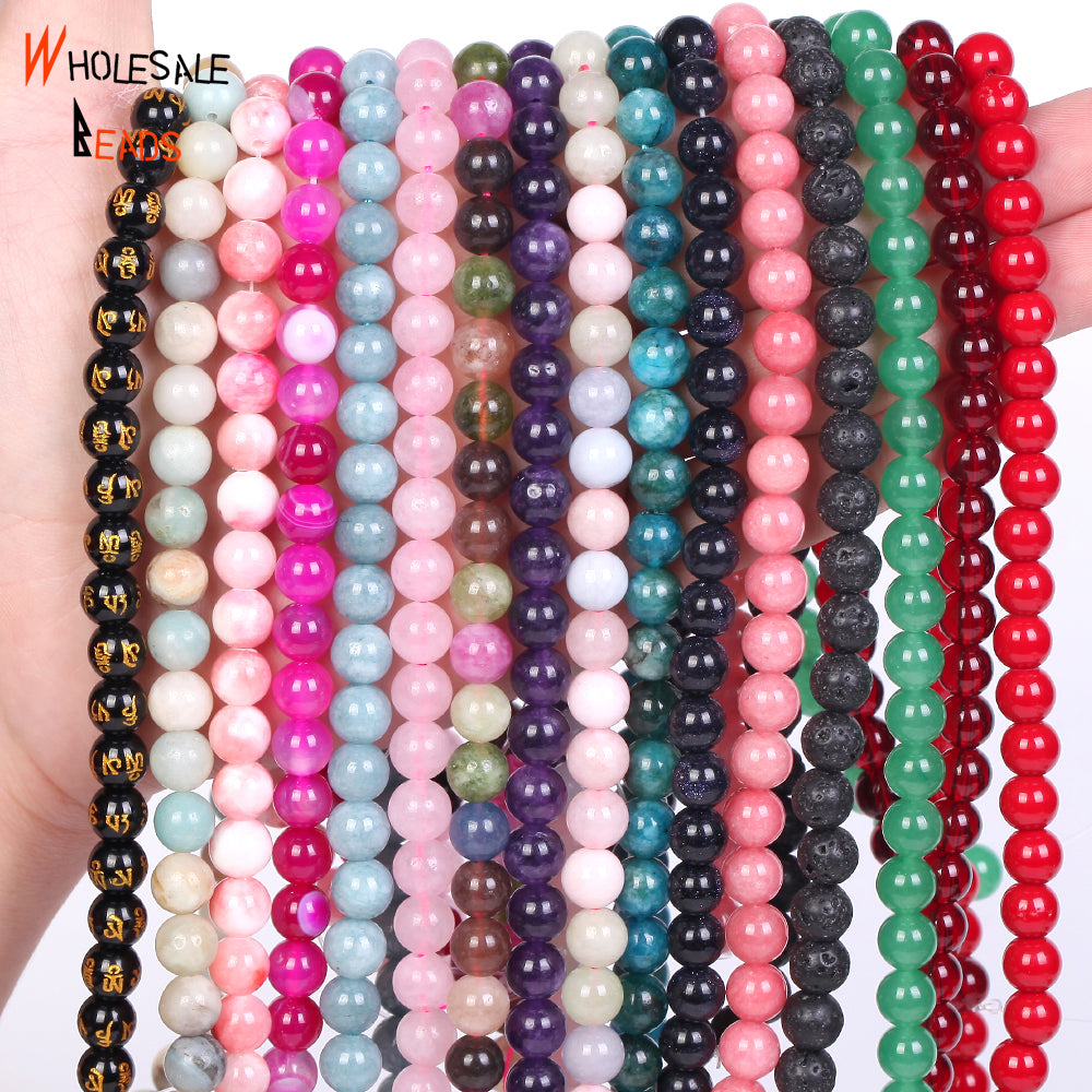 Natural Stone Beads Jades Round Beads For Jewelry