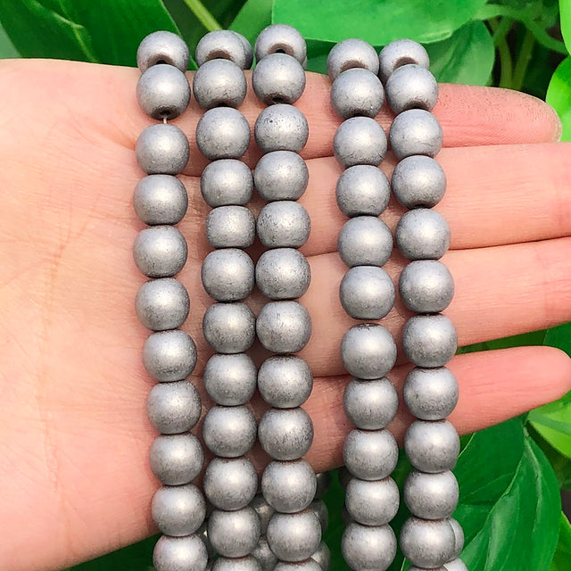 Natural White Crystal Pearls Jades Opal Stone Round