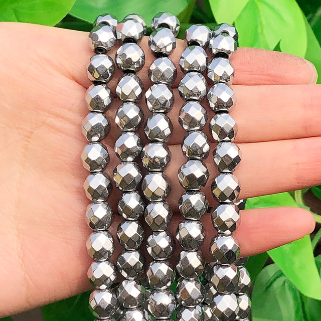 Natural White Crystal Pearls Jades Opal Stone Round