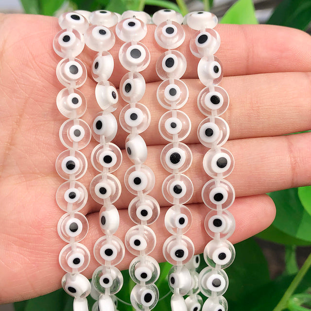 Natural White Crystal Pearls Jades Opal Stone Round
