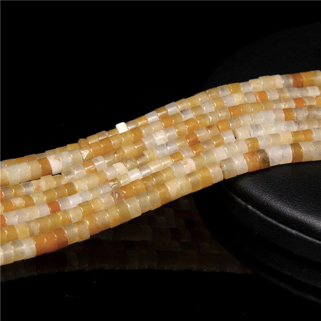 Natural Stone Spacer Beads Multicolor Flat Disc