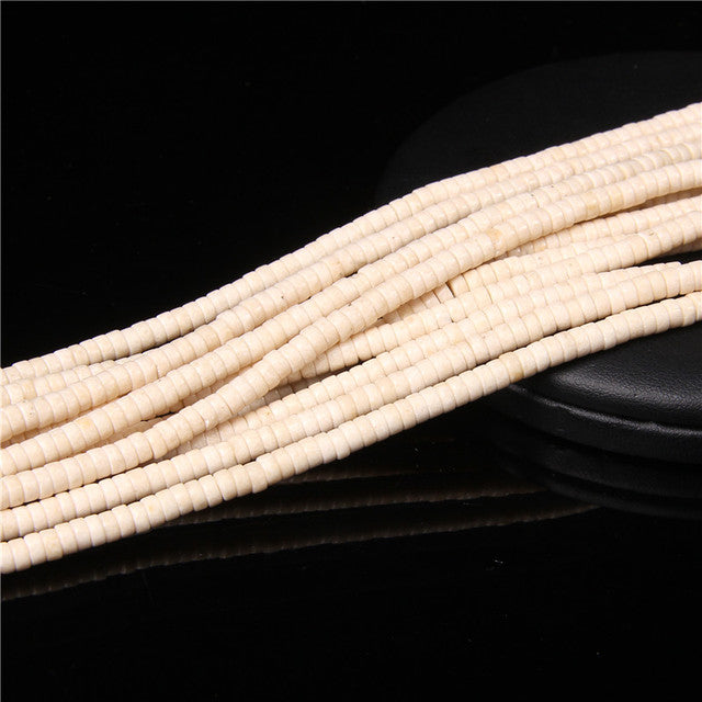 Natural Stone Spacer Beads Multicolor Flat Disc