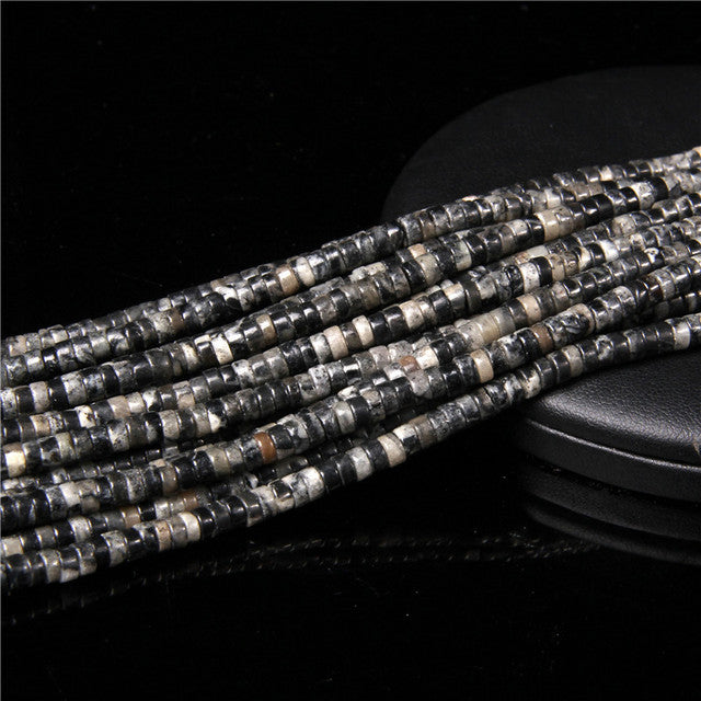 Natural Stone Spacer Beads Multicolor Flat Disc