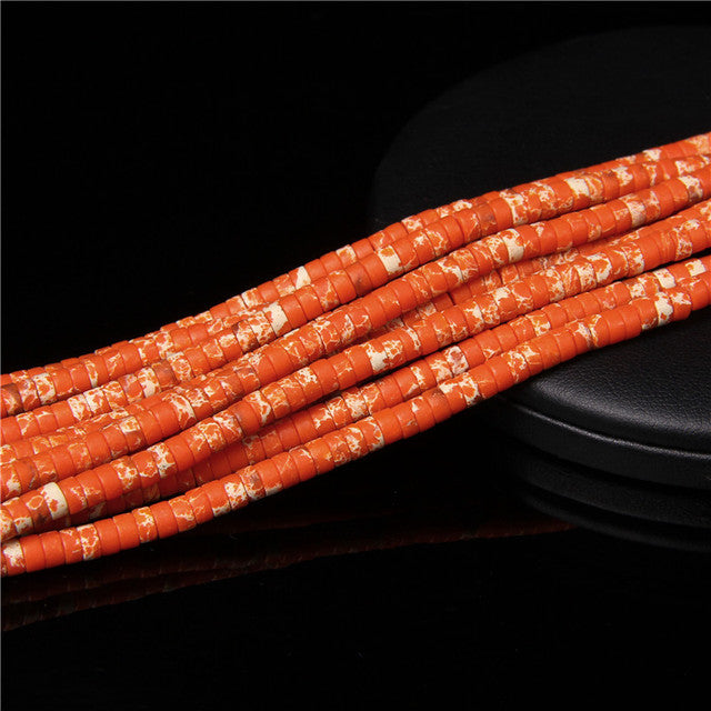 Natural Stone Spacer Beads Multicolor Flat Disc