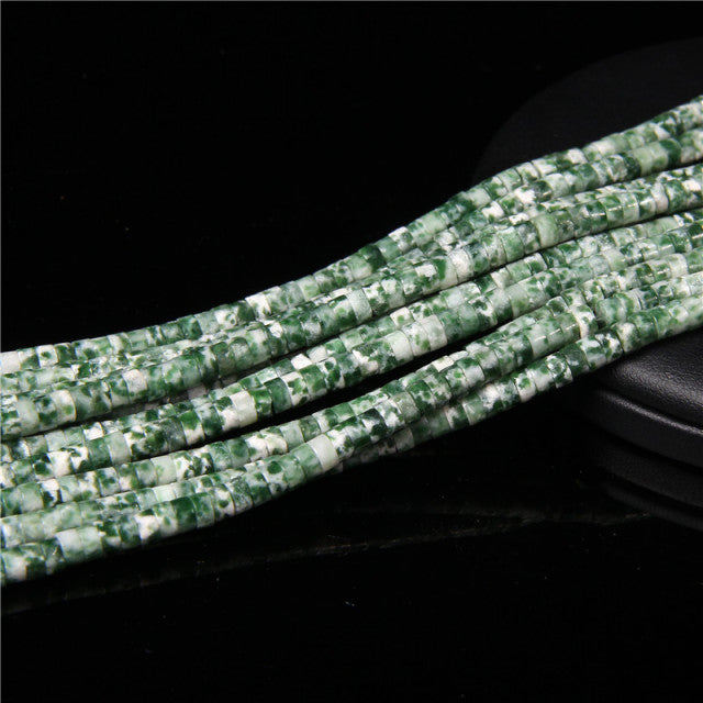 Natural Stone Spacer Beads Multicolor Flat Disc