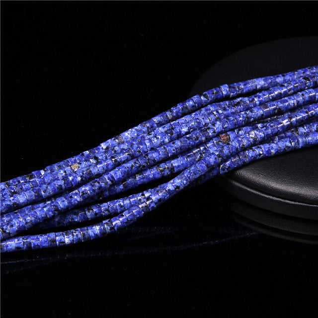 Natural Stone Spacer Beads Multicolor Flat Disc