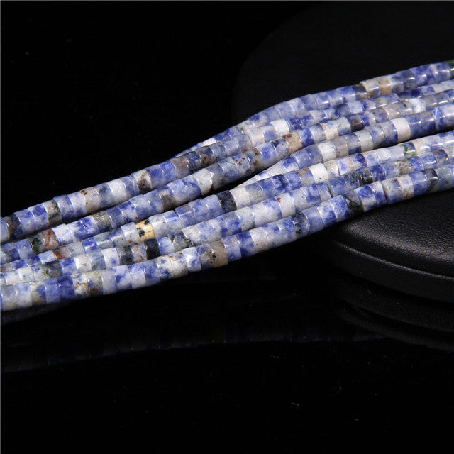 Natural Stone Spacer Beads Multicolor Flat Disc