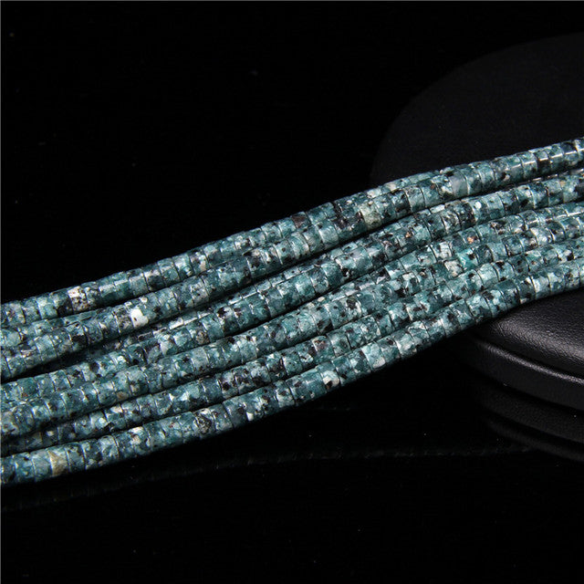 Natural Stone Spacer Beads Multicolor Flat Disc