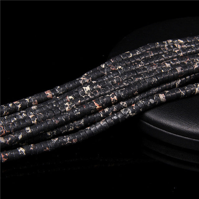 Natural Stone Spacer Beads Multicolor Flat Disc