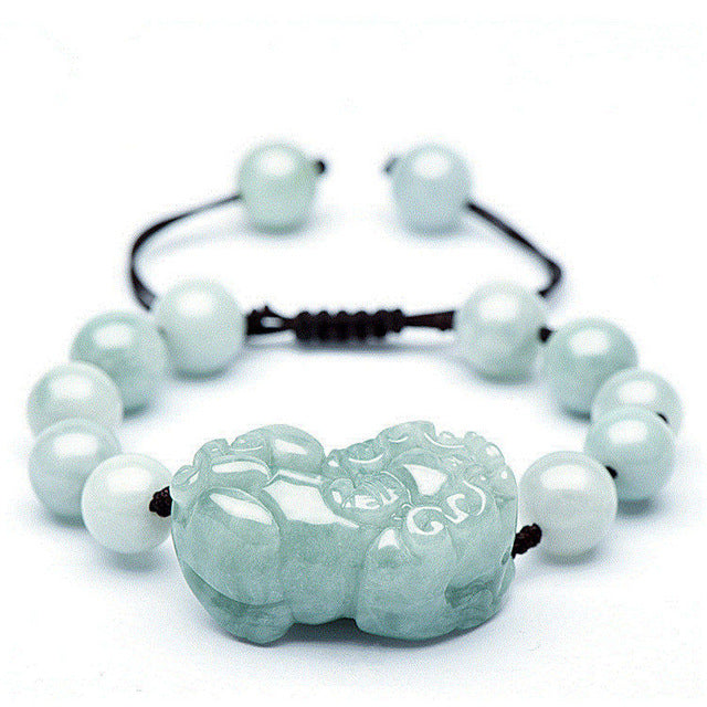 Natural Jade Emerald 10mm Beads Bracelet