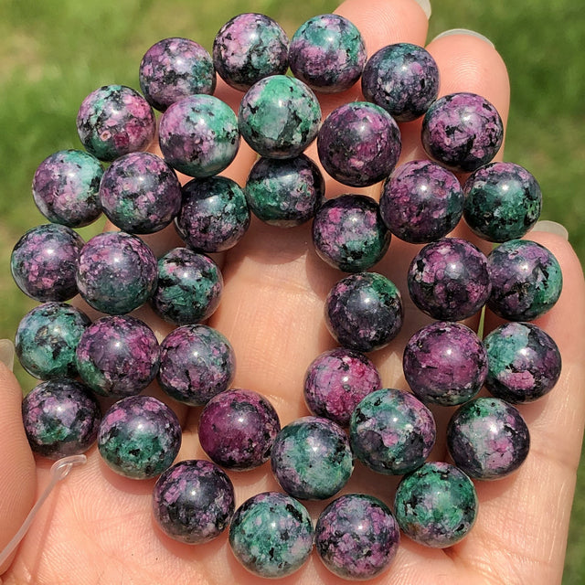 Natural Stone Dark Purple Sugilite Jades Beads