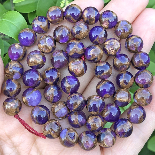 Natural Stone Dark Purple Sugilite Jades Beads