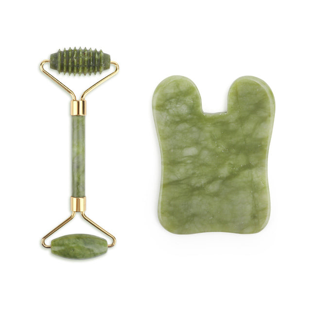 Facial Massager Jade Roller Anti Aging Face Beauty Set