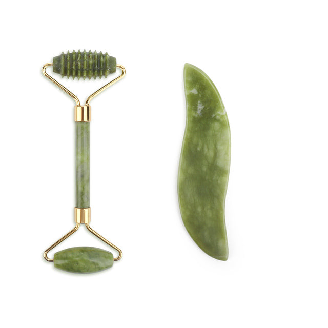 Facial Massager Jade Roller Anti Aging Face Beauty Set