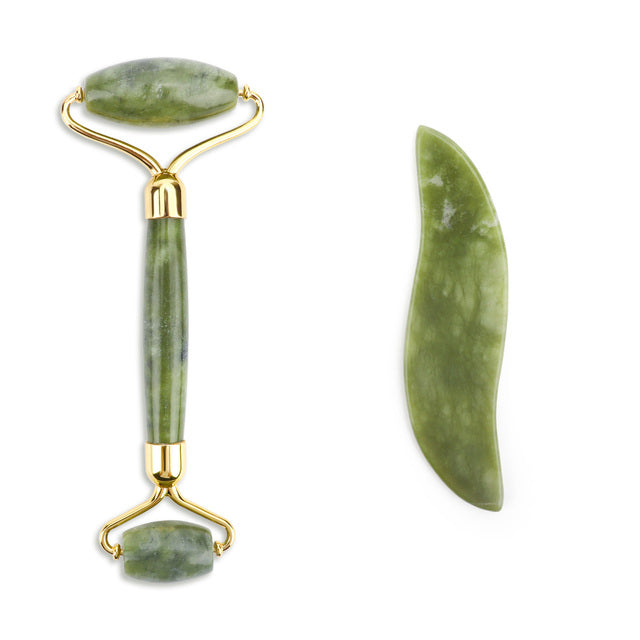 Facial Massager Jade Roller Anti Aging Face Beauty Set