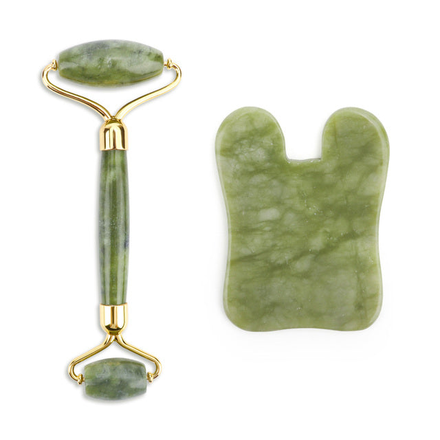 Facial Massager Jade Roller Anti Aging Face Beauty Set