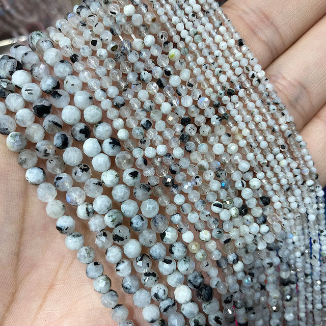 Jades Faceted Spacer Beads For Jewelry Making