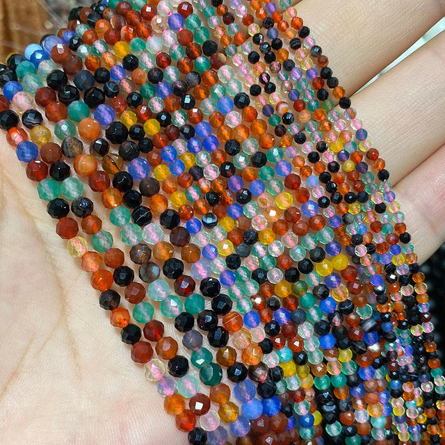 Jades Faceted Spacer Beads For Jewelry Making