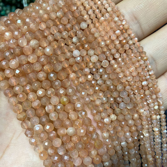 Jades Faceted Spacer Beads For Jewelry Making