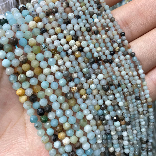 Jades Faceted Spacer Beads For Jewelry Making