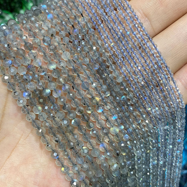 Jades Faceted Spacer Beads For Jewelry Making