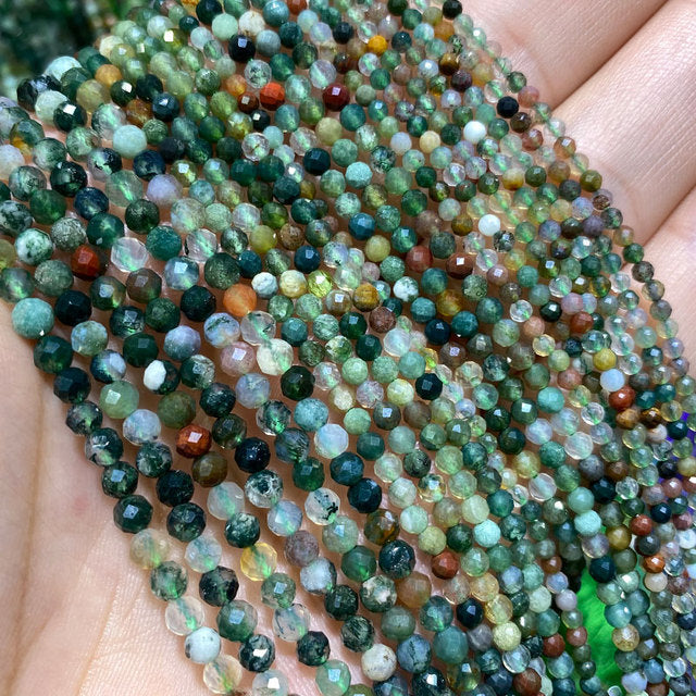 Jades Faceted Spacer Beads For Jewelry Making