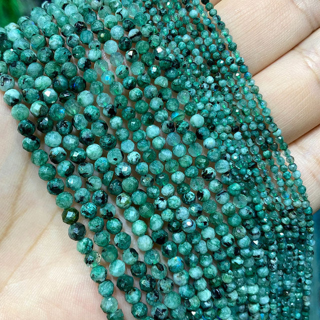 Jades Faceted Spacer Beads For Jewelry Making