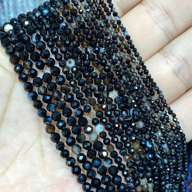Jades Faceted Spacer Beads For Jewelry Making