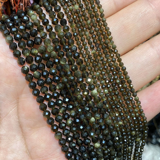Jades Faceted Spacer Beads For Jewelry Making