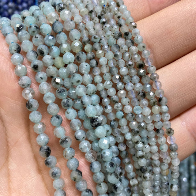 Jades Faceted Spacer Beads For Jewelry Making